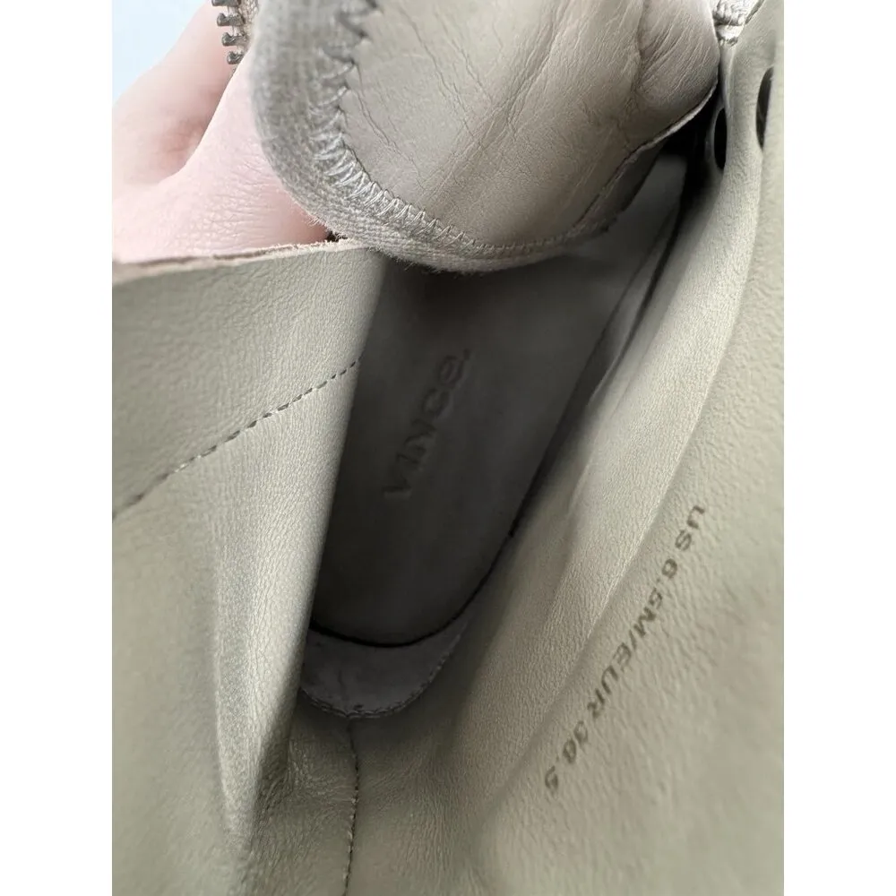 Vince Rowan Toe Padded Lace Up Platform Shoe Women 6.5 Tan High Top Sneaker - Image 9