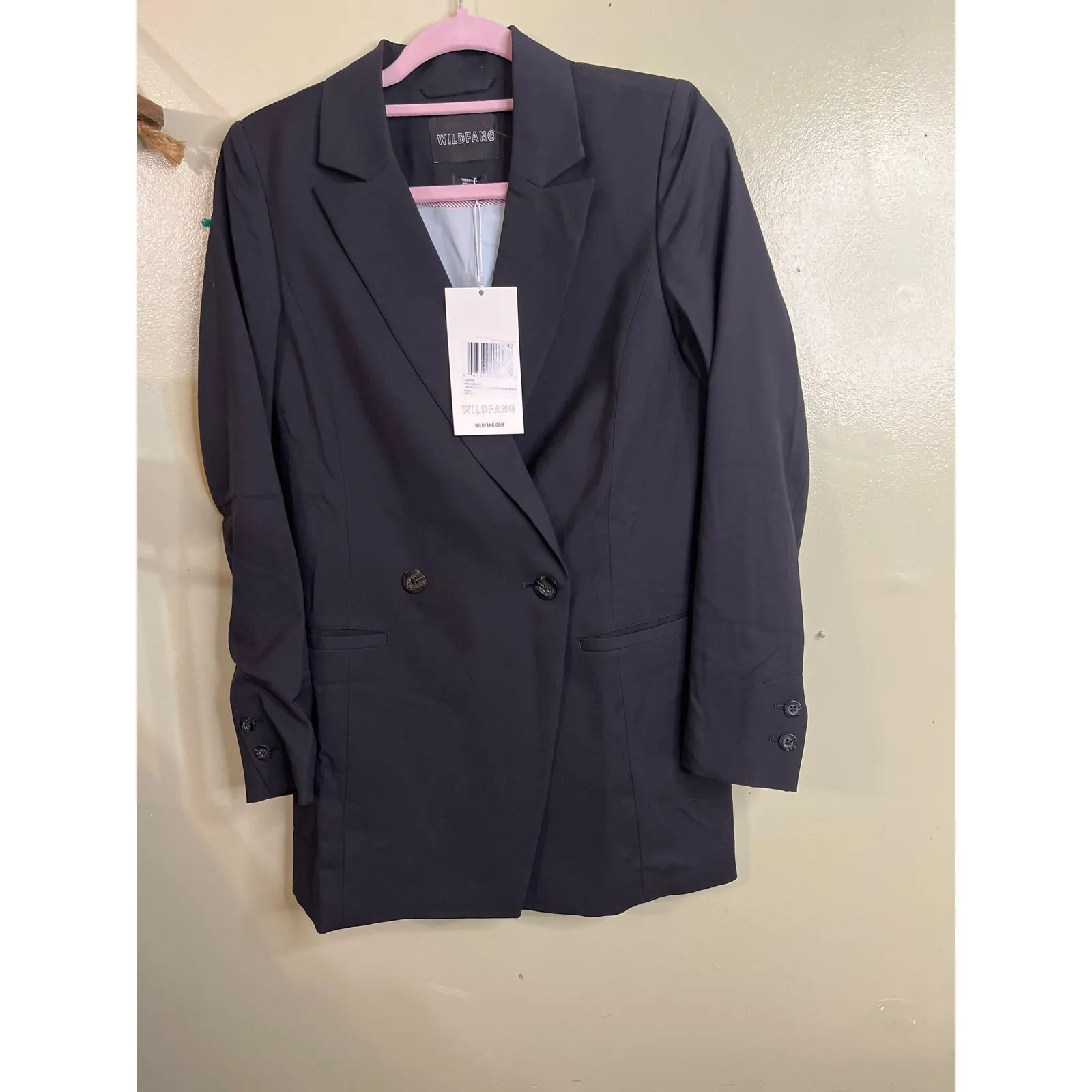 Wildfang The Empower Double Breasted Black Blazer, size XS, MSRP $188 - Image 13