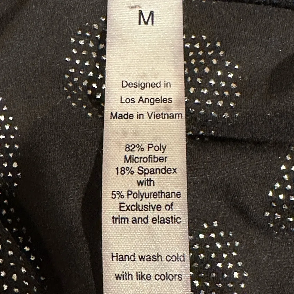 Rae Mode Black‎ Leopard Print Biker Shorts M High Waist Stretch Active Black Size M - Image 6