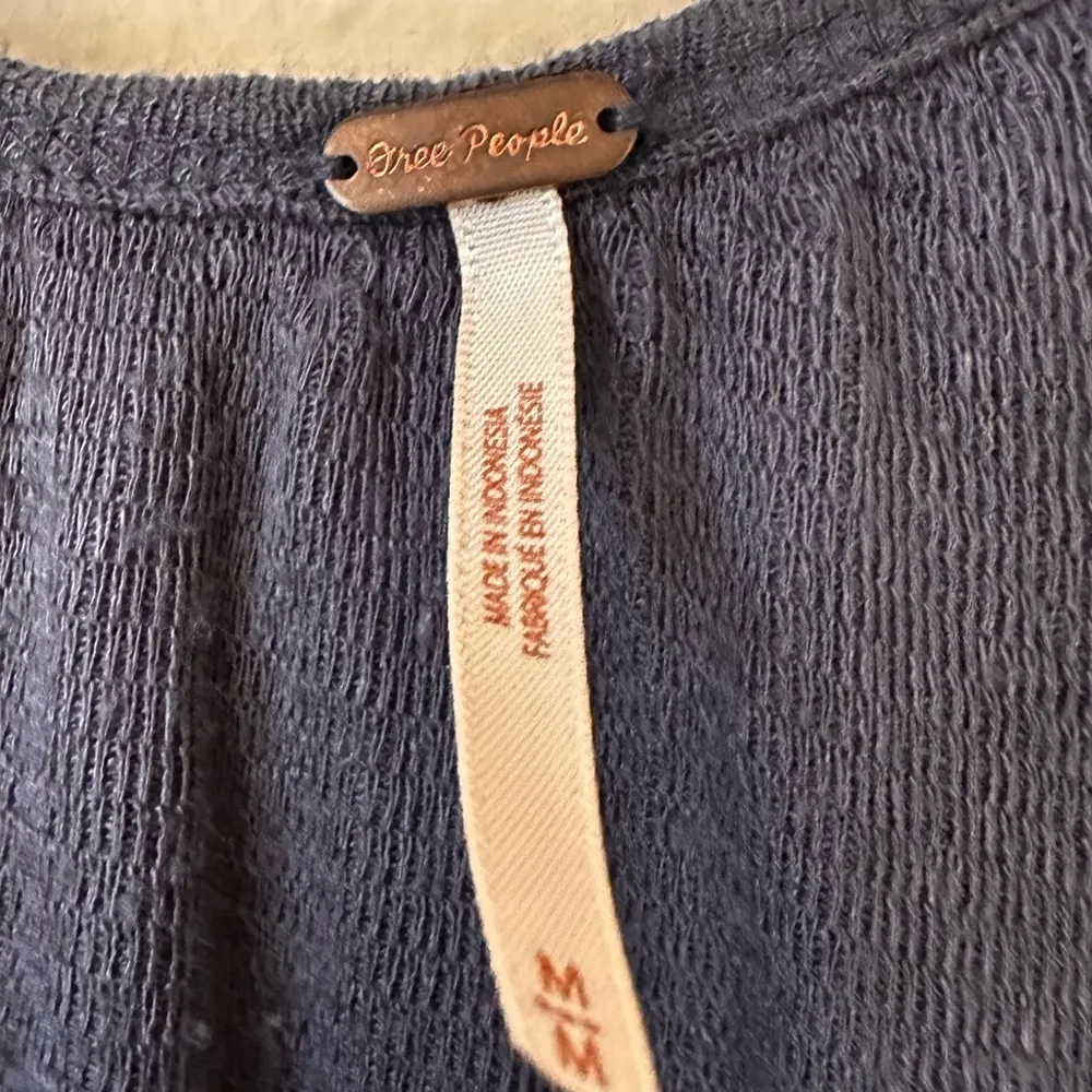 FREE PEOPLE Navy Blue Float Away Ruffle Tank - Image 5