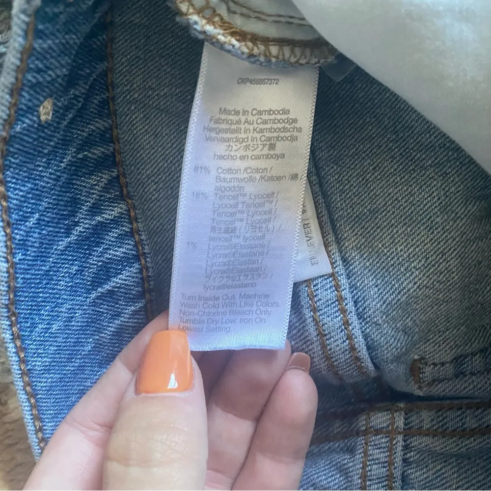 Madewell The Perfect Vintage Jean Light Wash High Rise Mom Jeans Denim Size 24 - Image 6