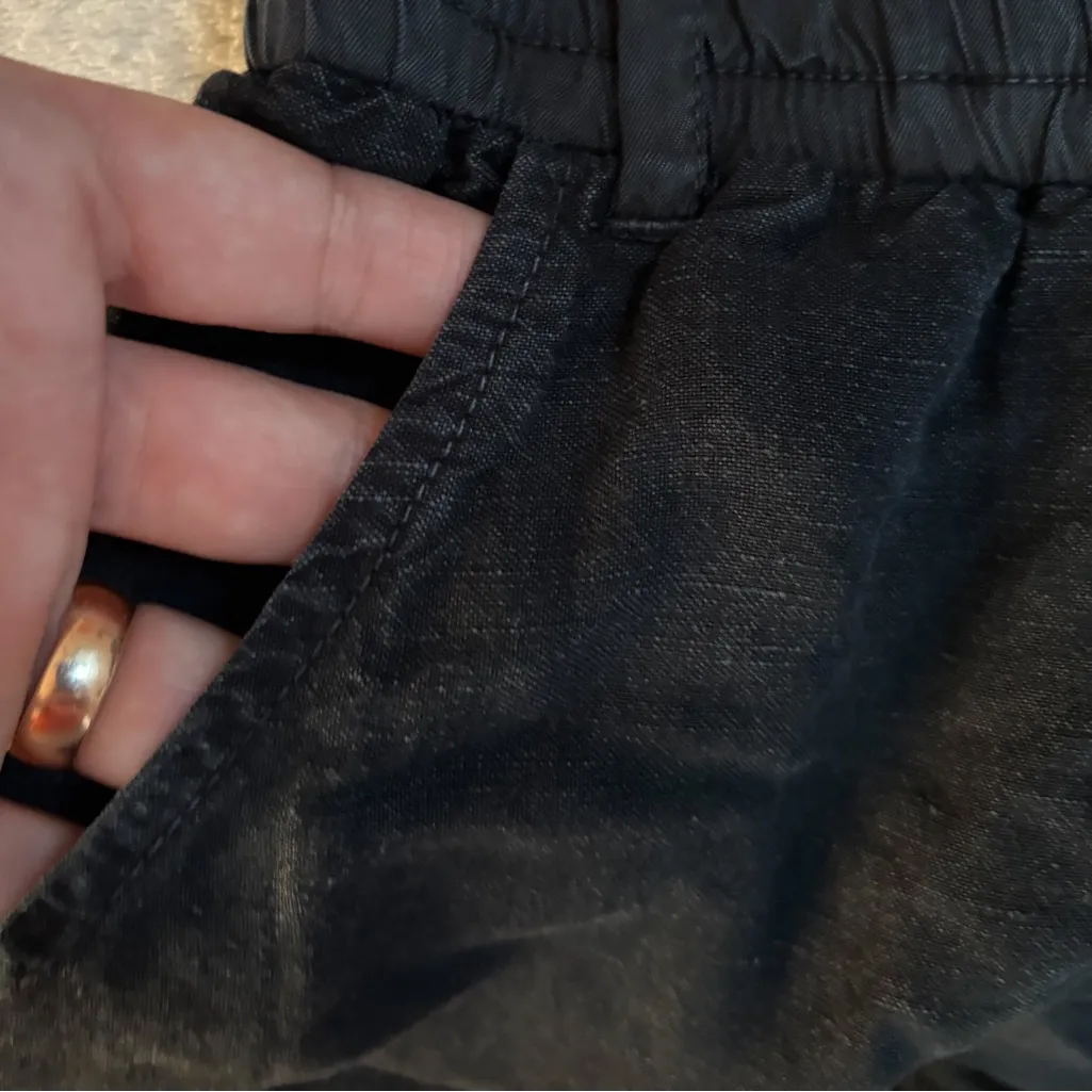 Young Fabulous & Broke‎ Black Button-Up TENCEL Long Sleeve Romper Size Small EUC - Image 7