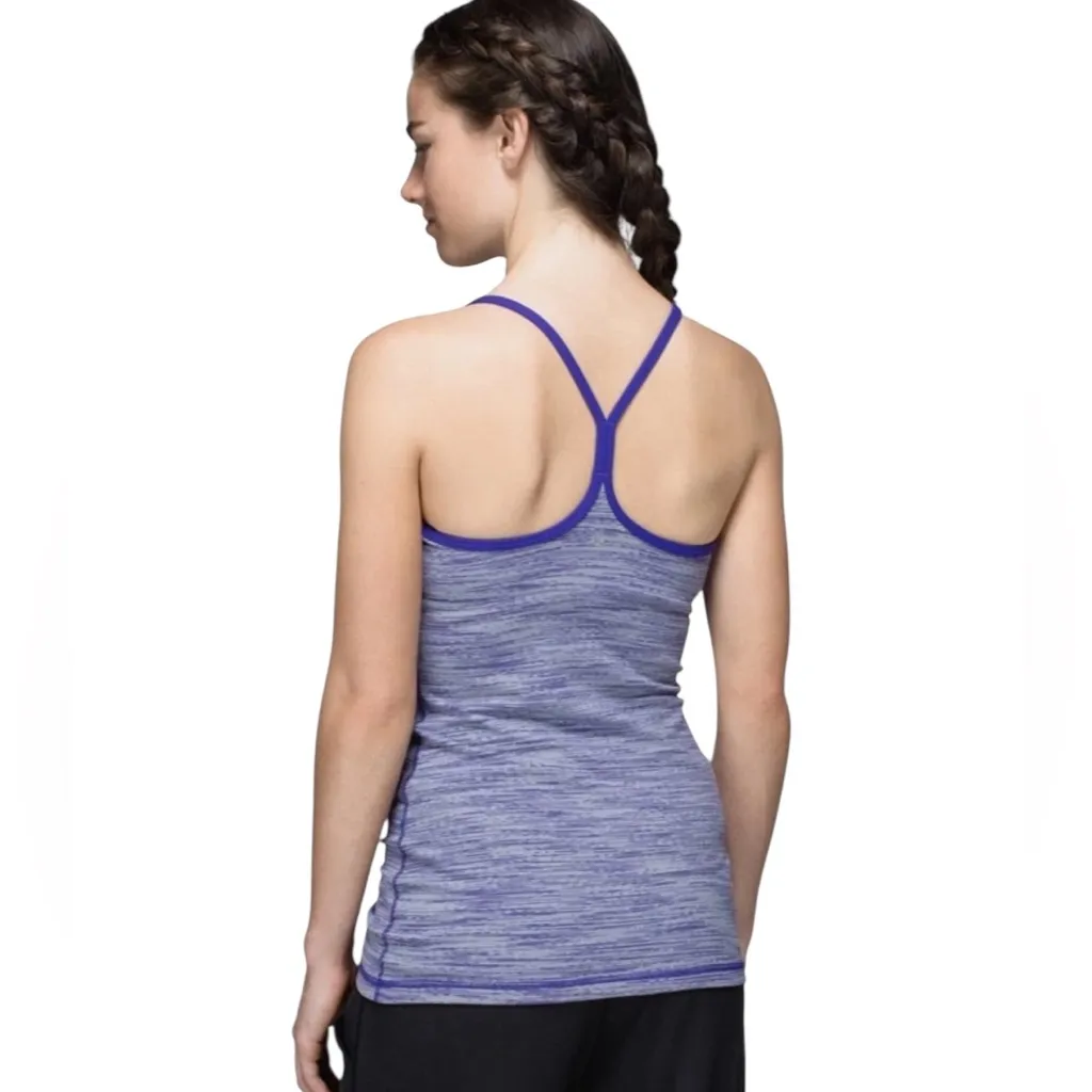 LULULEMON POWER Y WE ARE FROM SPACE BRUISED BERRY Purple Strappy Tank Top 8 - Image 3