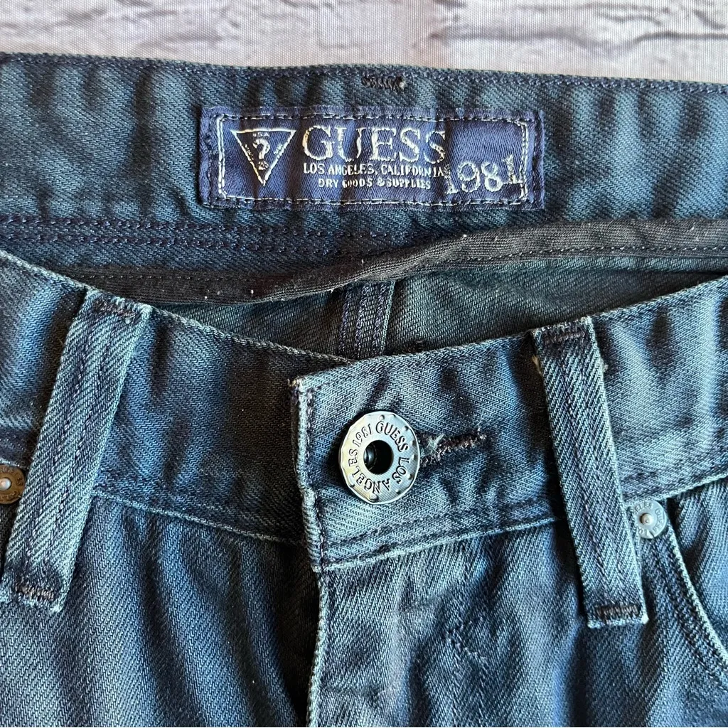 Guess Jeans Pants Blue Womens 32 Lincoln Slim Straight Western Cowgirl Casual - Image 3