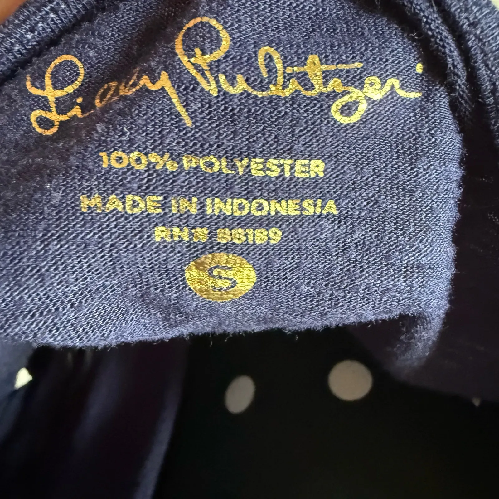 Lilly Pulitzer Womens Dress Sz S Maisy Navy Blue White‎ Nautical Swing Shift Tee - Image 9