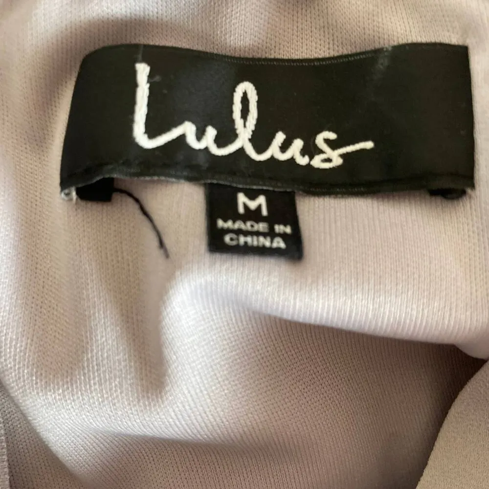 Lulu's Forevermore Grey Skater Dress Size Medium - Image 4