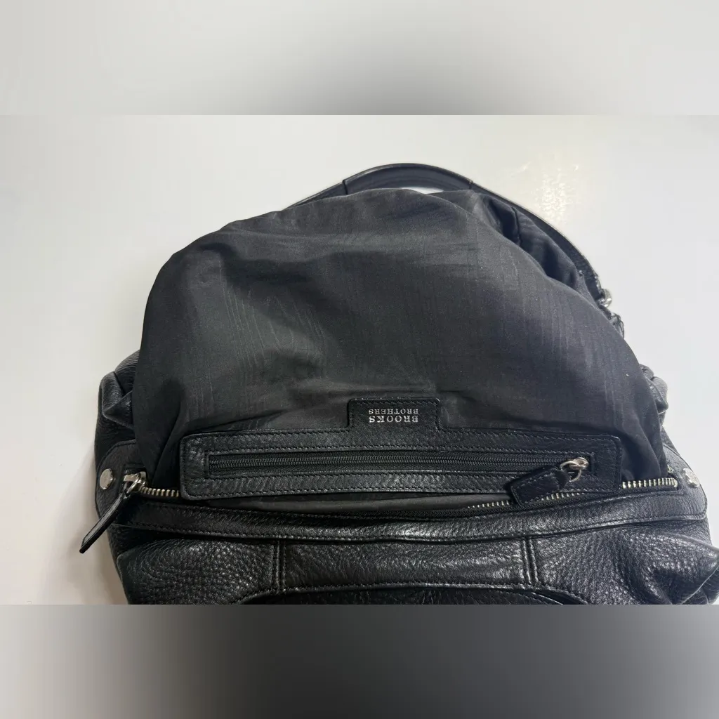 BROOK BROTHERS Elegant Black GENUINE LEATHER Women's Bag 🐑 - Image 7