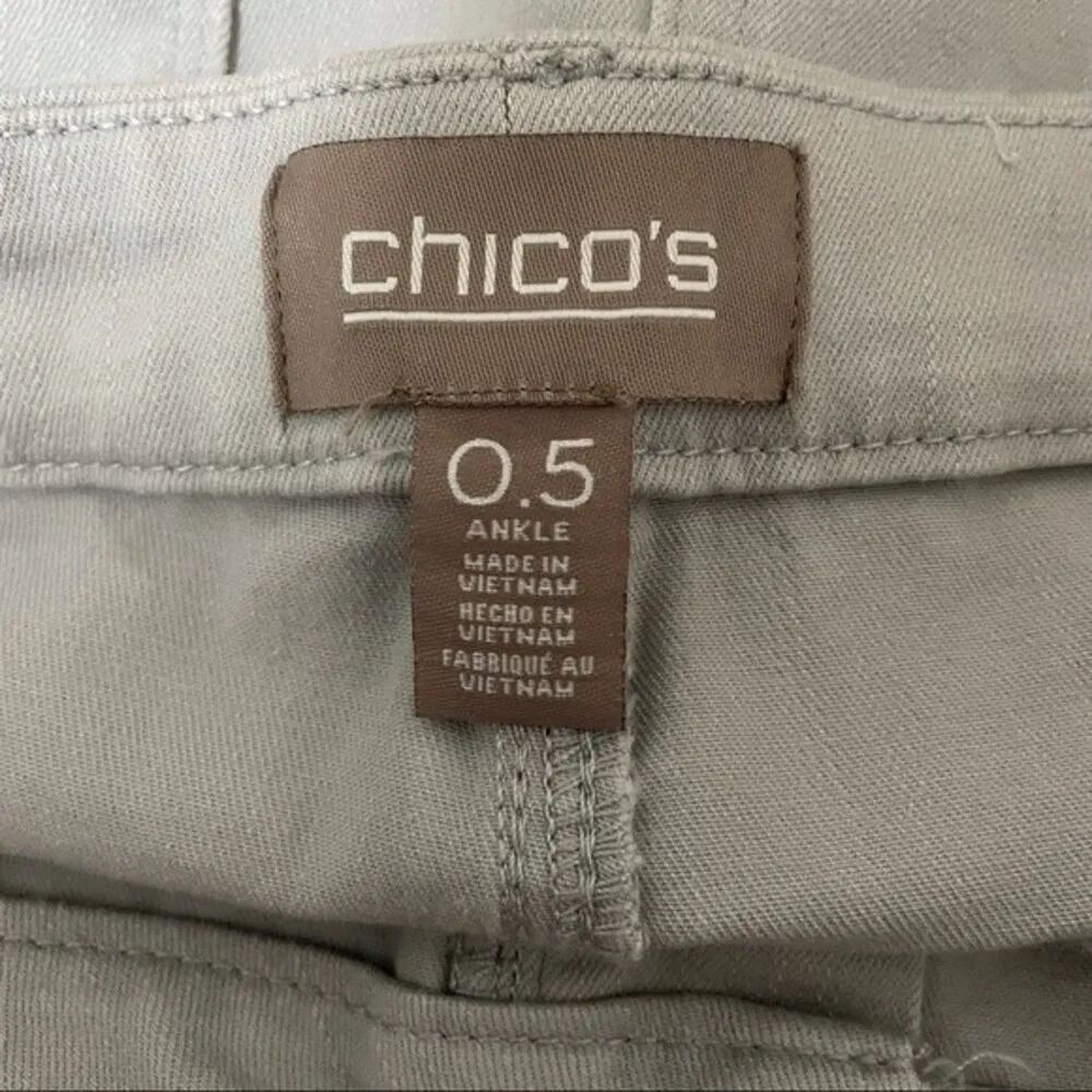Chico’s Jeans Light Gray Stretch Skinny Denim Women’s Size 4 | Chicos 0.5 Ankle - Image 3