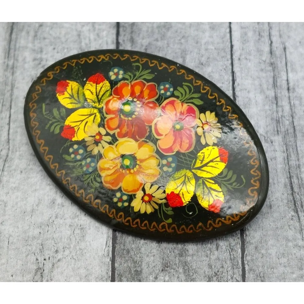 Vintage Black Floral Hand - Image 2