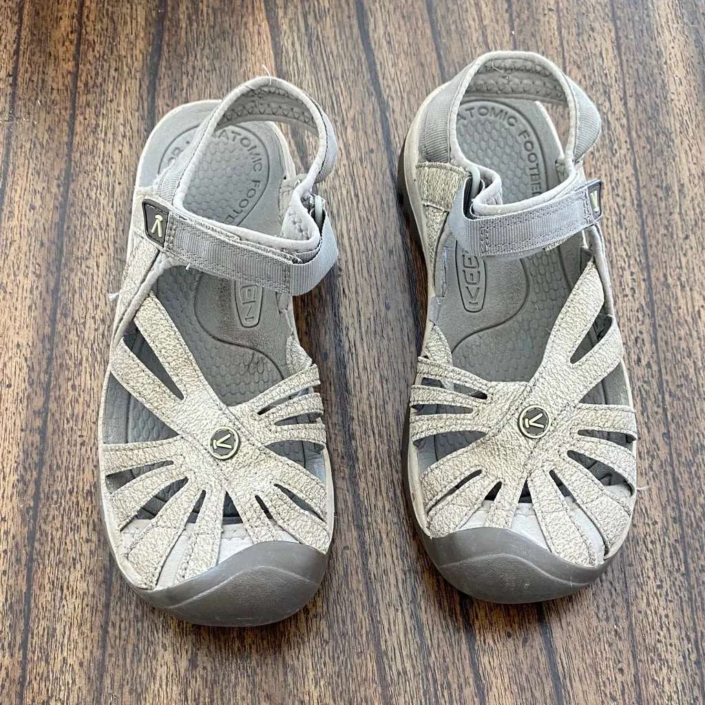 KEEN Rose Closed Toe Sandals Brindle Shitake Women’s 8.5 Outdoor Comfort - Image 2