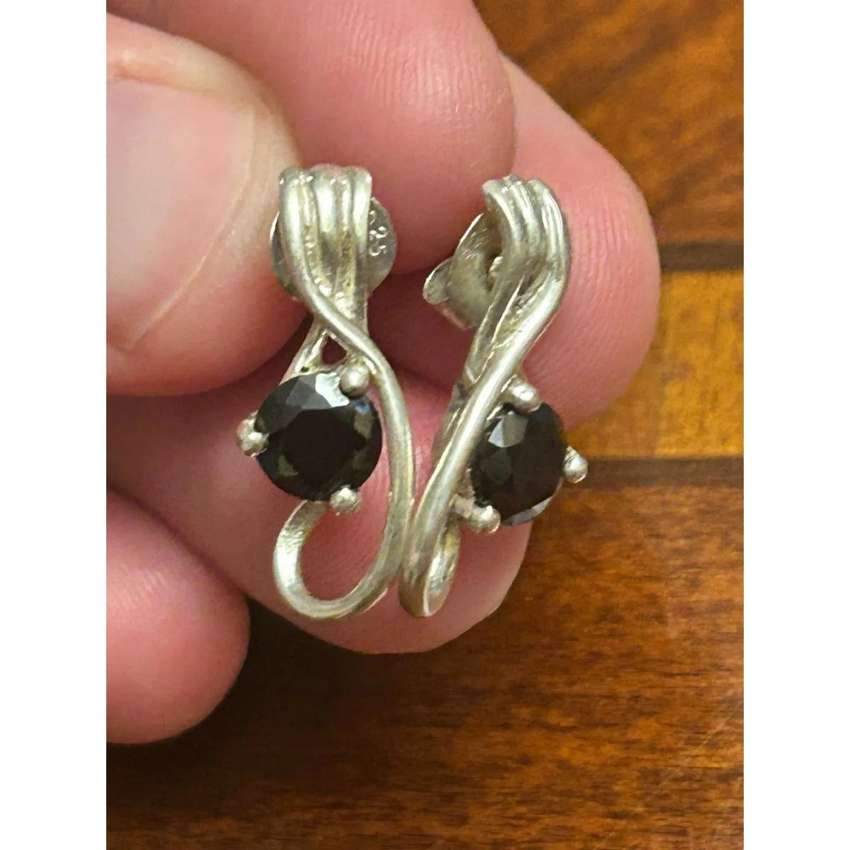 925 sterling silver h3 3.41g earring - Image 3