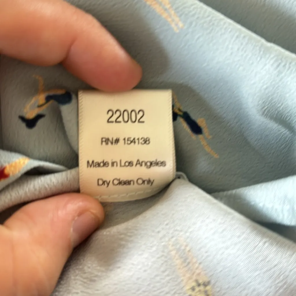 STAUD swimmers print blue short sleeve button down - Image 8