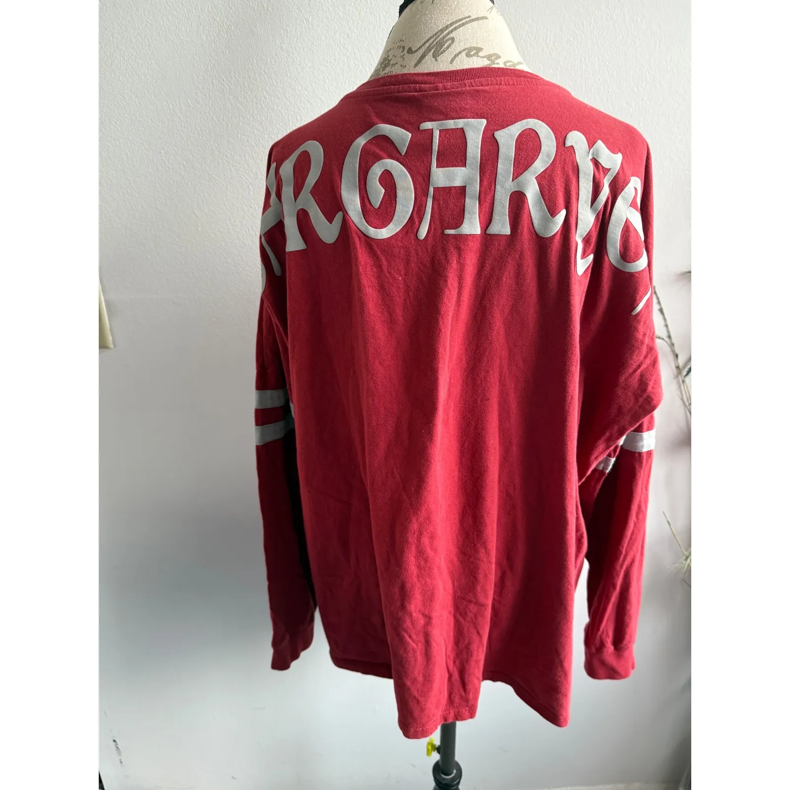 Game of Thrones Targaryen HBO Long Sleeve Graphic Tee Red XL - Image 2