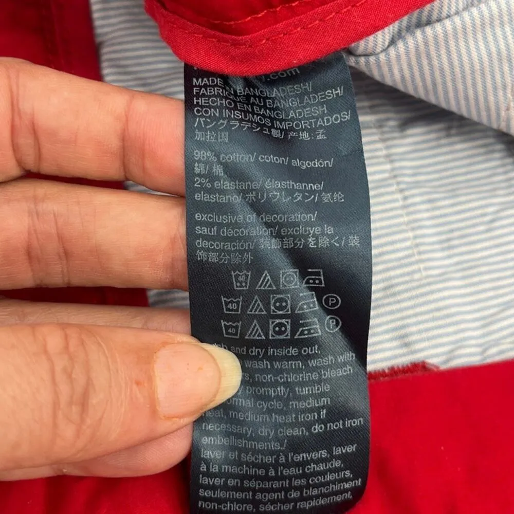 Tommy Hilfiger 5" Classic Stretch Womens Shorts Sz 8 Red Patriotic Preppy July4 - Image 11