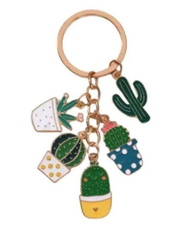 RETAIL $20 Kinsley Armelle Accessory Collection Cactus Charm Keychain*Bag Charm Green - Image 1