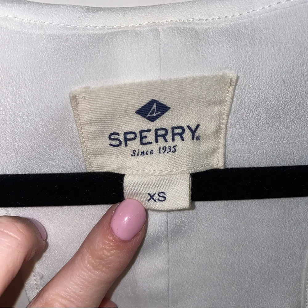 Sperry Mariner Blue Green White Nautical Sailor Rope Racerback Heritage Dress XS - Image 3