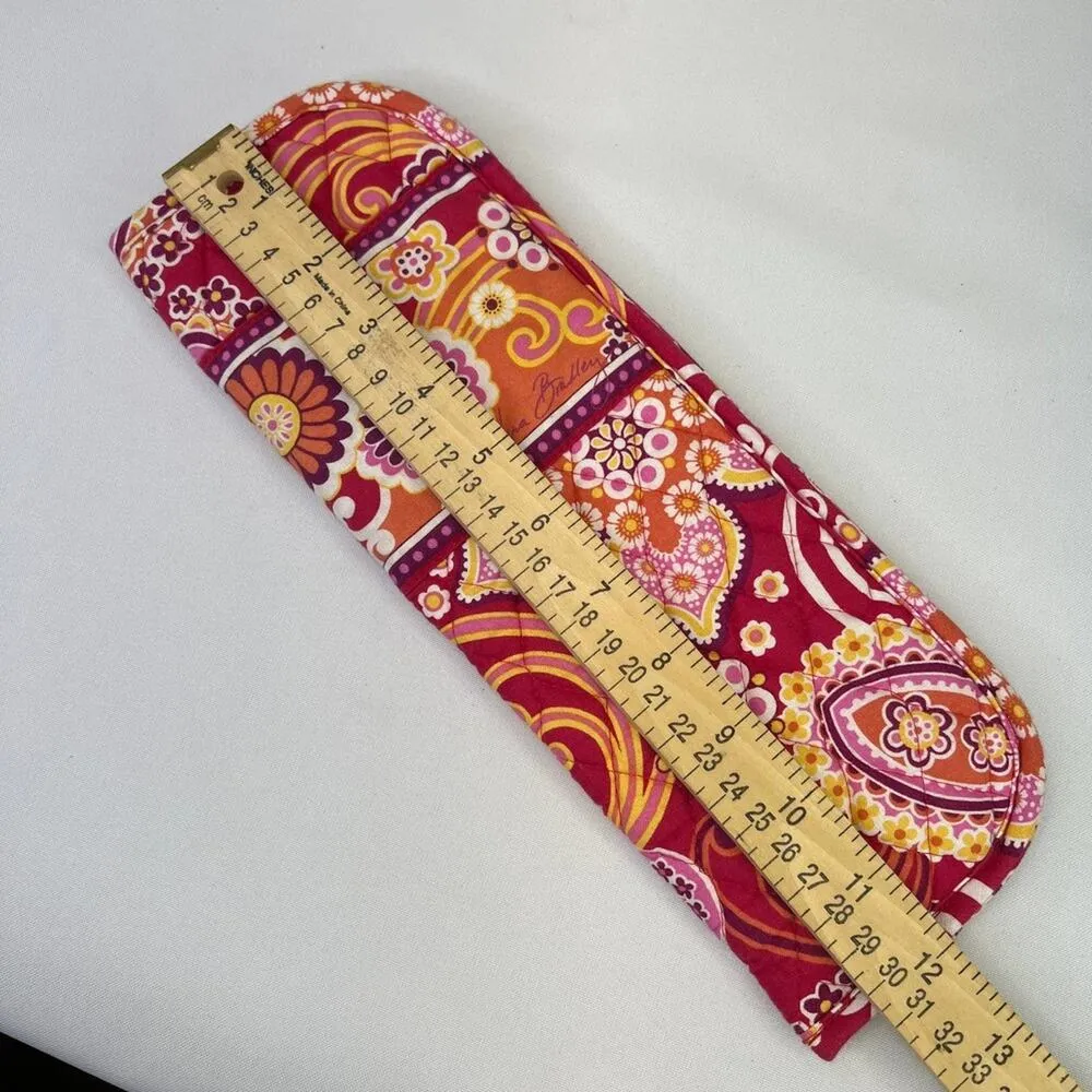 Vera Bradley Retired Raspberry Fizz Pattern Hair Hot Tool bag - Image 4