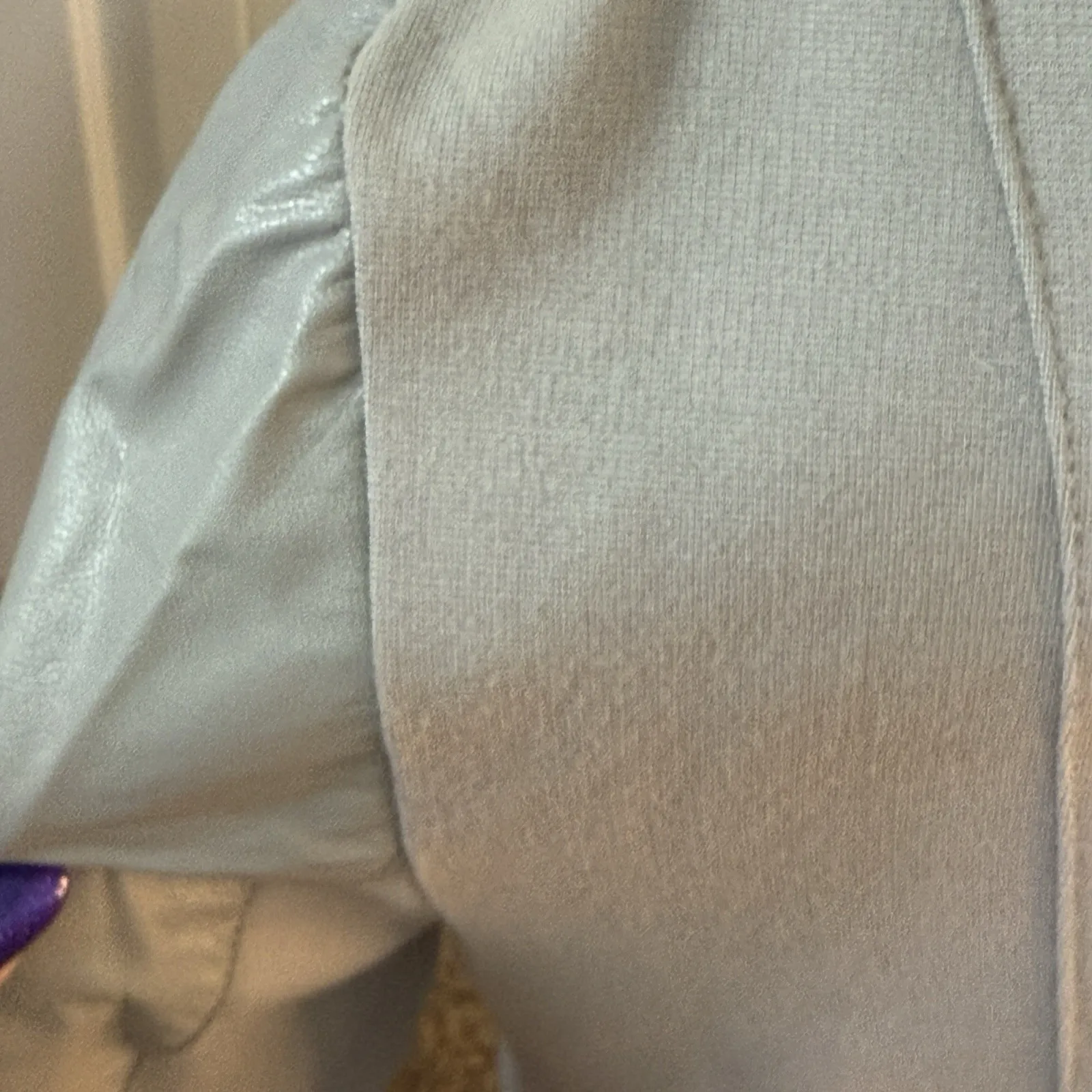 Kut From The Kloth Dahliana Moto Jacket Gray Ruffle Faux Leather Medium‎ NEW - Image 7