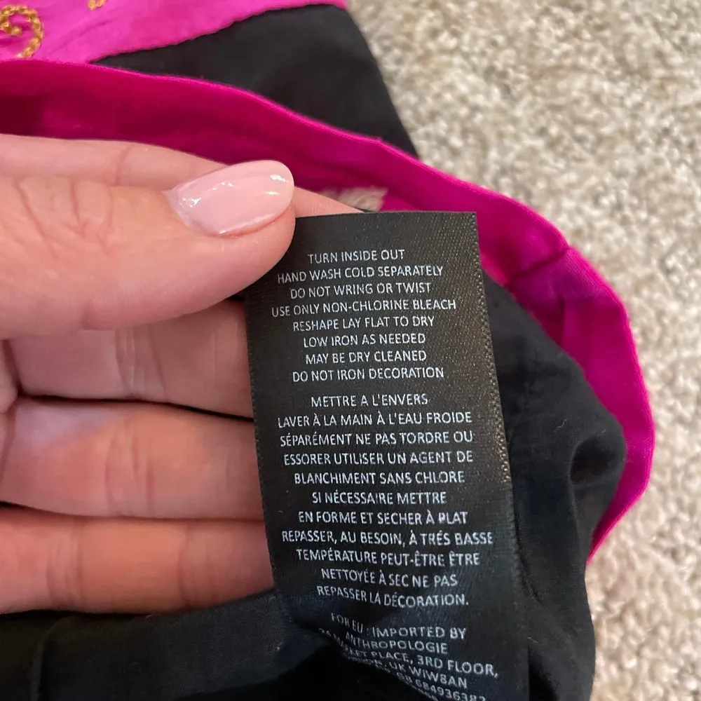 Anthropologie Leifsdottir Catrina Embroidered Pom Pom Skirt - Image 9