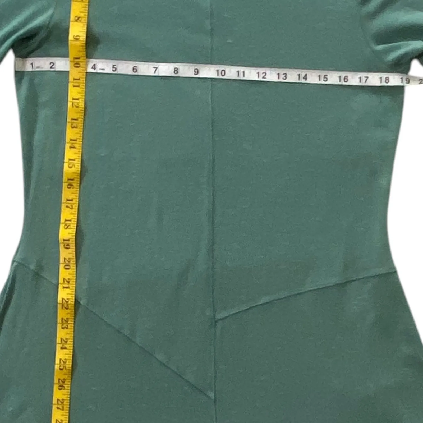 Blue Canoe Dress XL Stretch Minimalist Organic Cotton Blend Resort Simple USA Green - Image 10