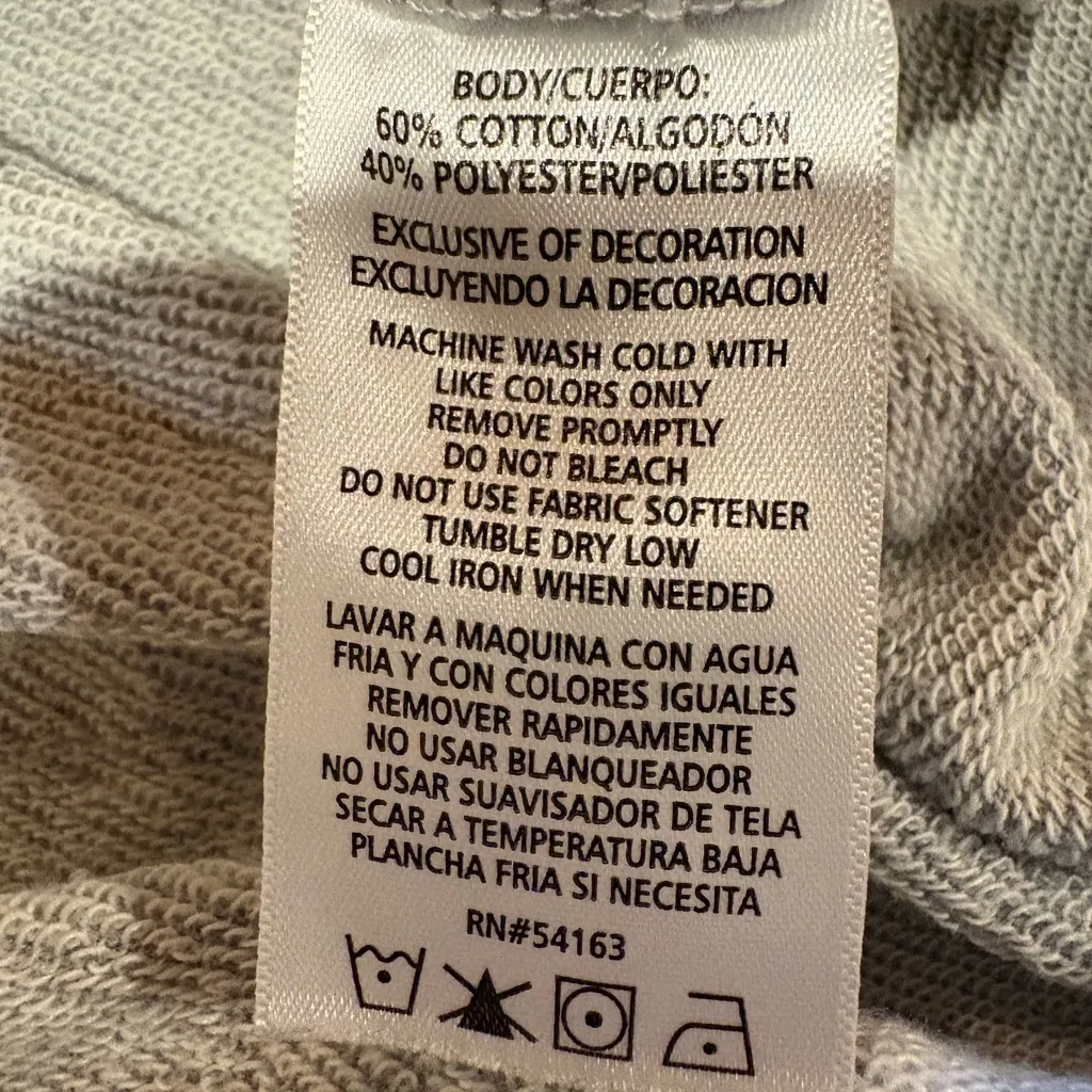 Calvin Klein  Gray Sweatshirt with Vibrant Logo women’s M - Image 6