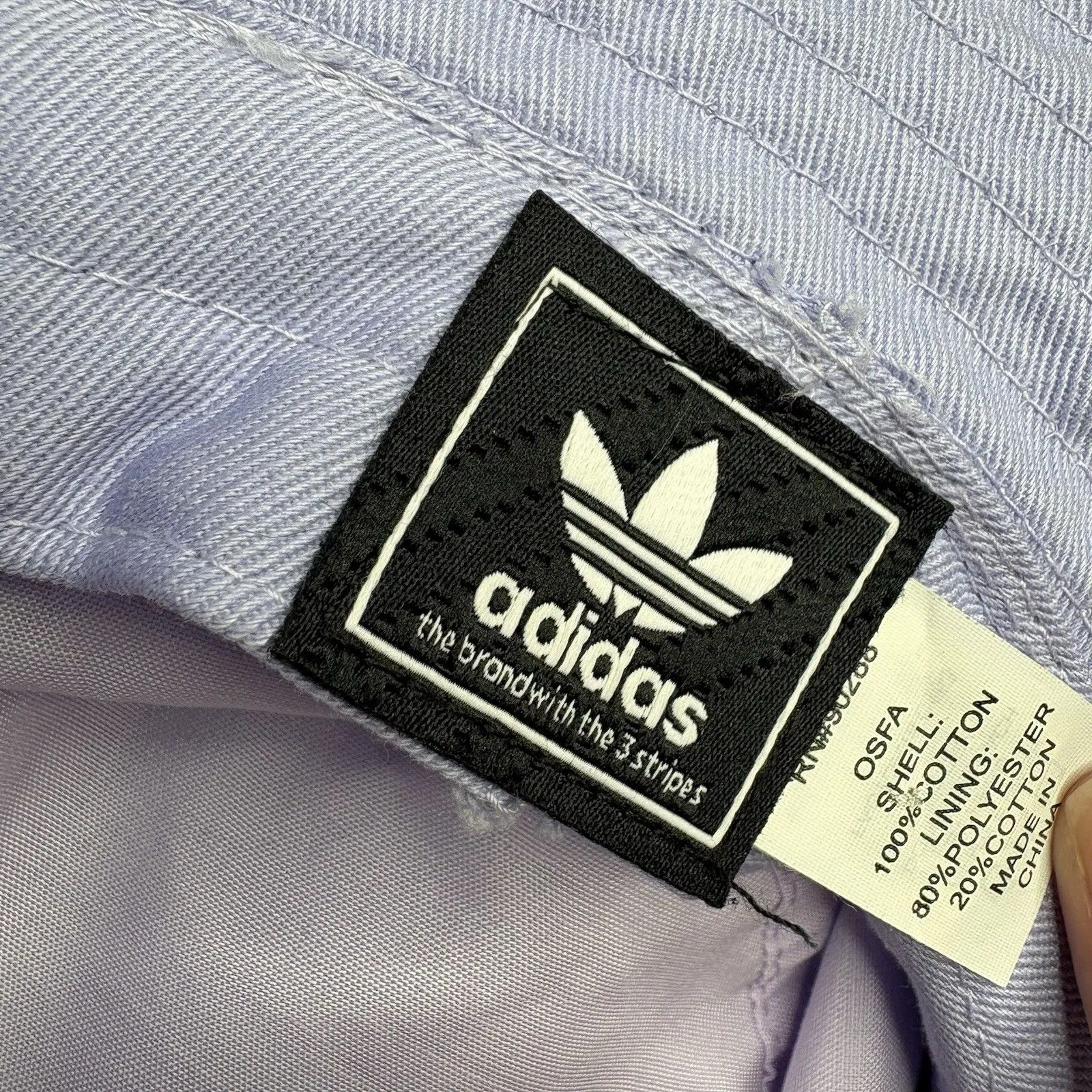 Adidas Logo Washed Lavender Bucket Hat Cap Adult One Size Beach Swim Outdoors - Image 5