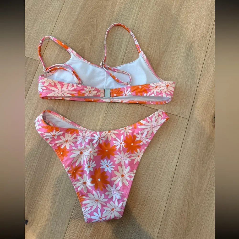 SheIn Pink Flower Bikini - Image 2