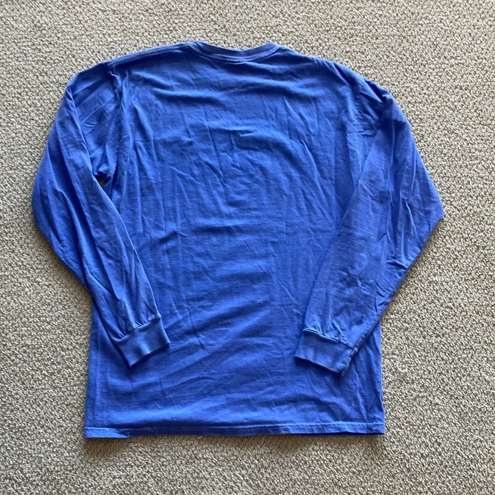 Comfort Colors Chickadees Blue Pink Long Sleeve Shirt Unisex Size Medium EUC - Image 7