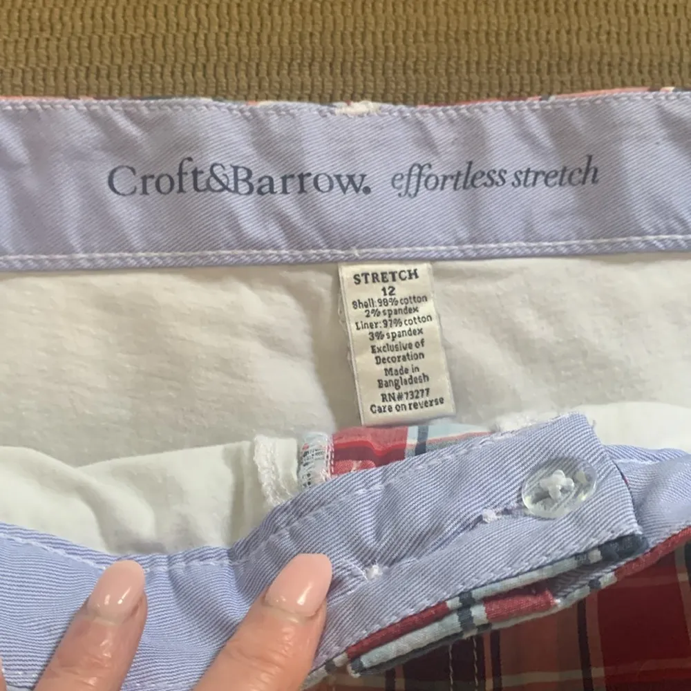 Croft & Barrow Red and White Mini Skirt Casual with built in shorts - Image 5