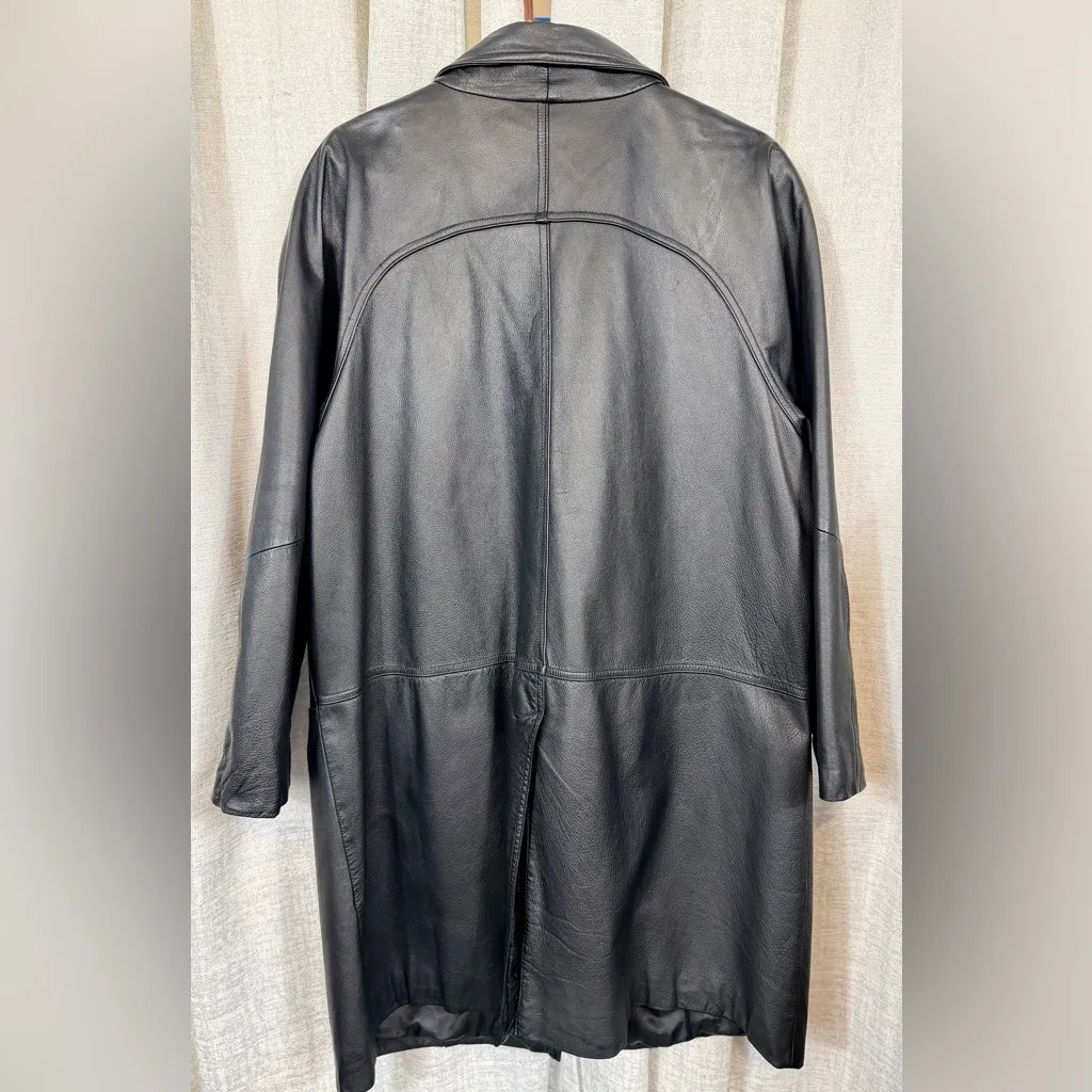Preston & York Classic Black Leather Jacket - Image 11