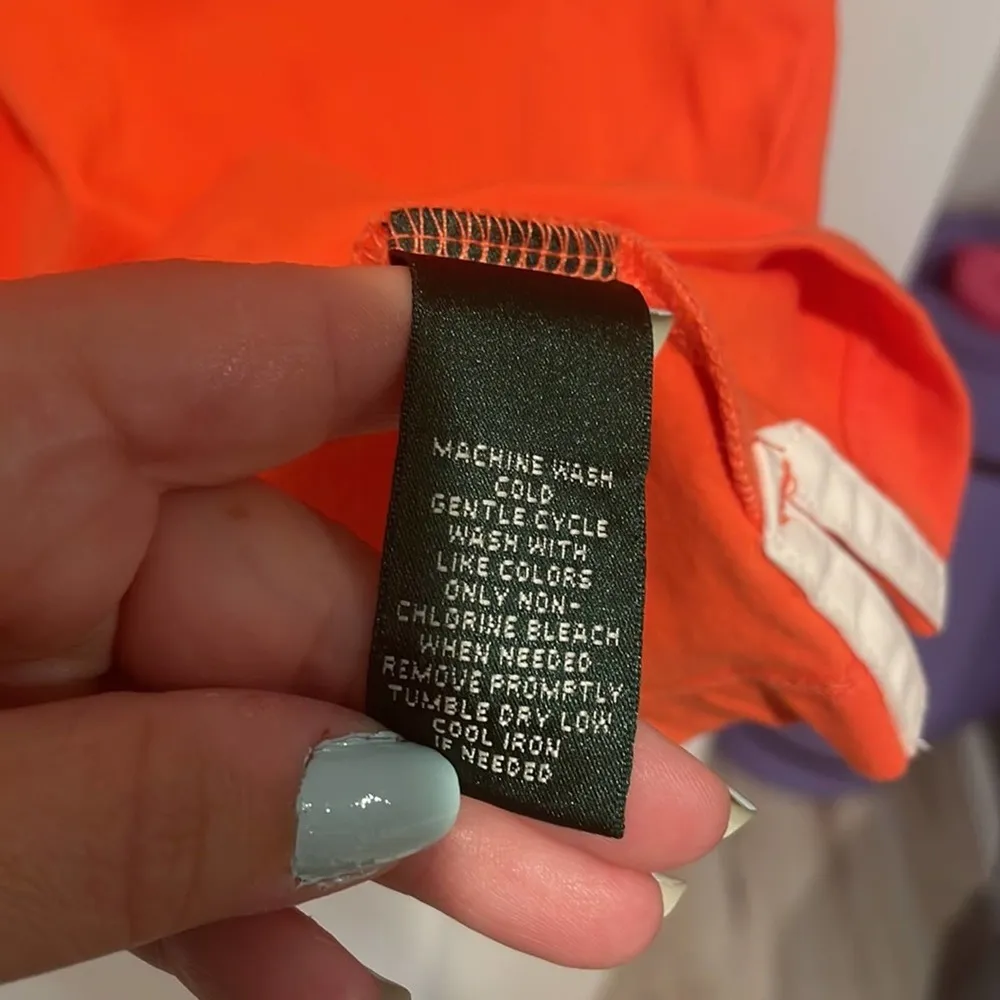 Lauren active Ralph Lauren vintage Orange polo size large - Image 6