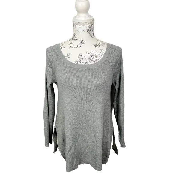 Favorite Daughter Off‎ the Shoulder Cashmere Blend Slouchy Sweater Size XS NWT Gray - Image 2