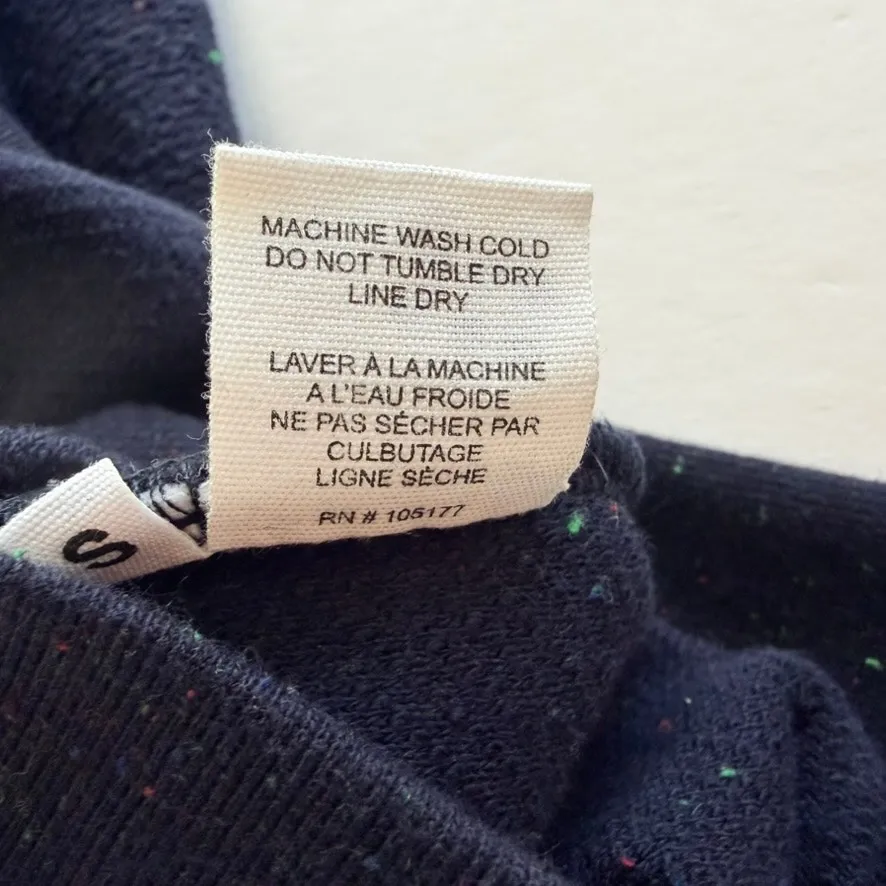 Ulla Johnson Philo Puff Sleeve Top Size Small Navy Blue Cotton Tweed Designer - Image 7