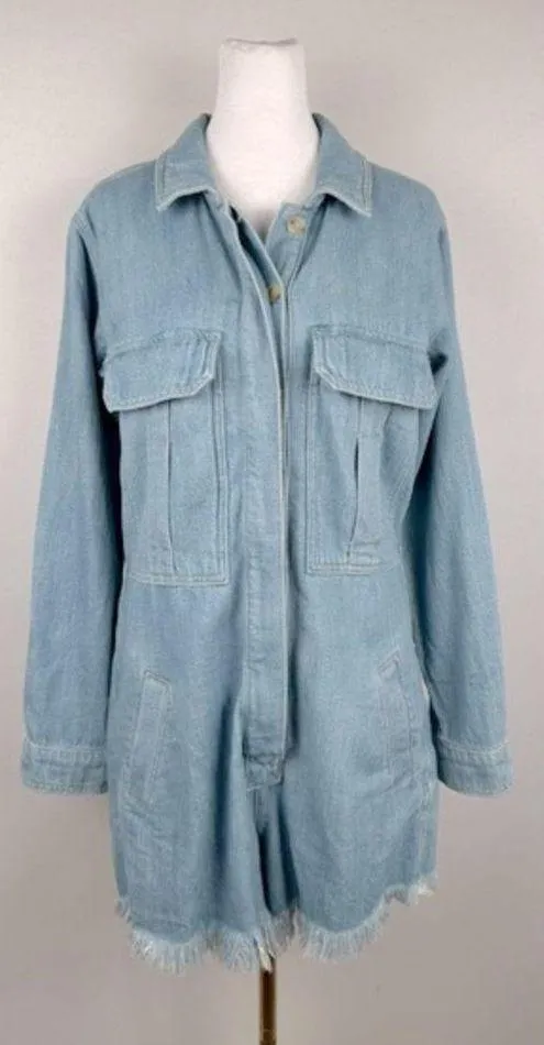 Sunkissed Denim Romper - Image 2