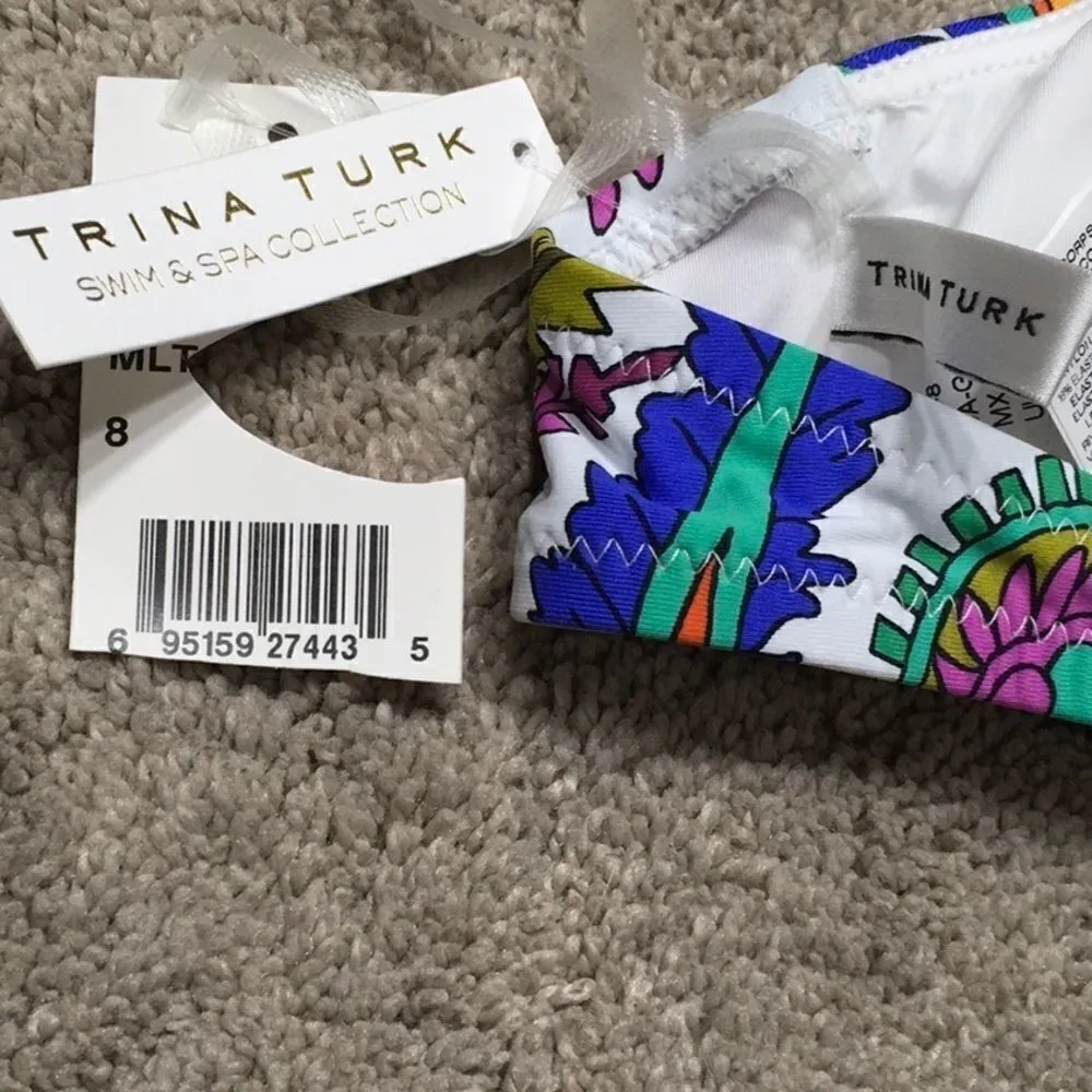 Trina Turk paisley triangle bikini top. NWT - Image 6