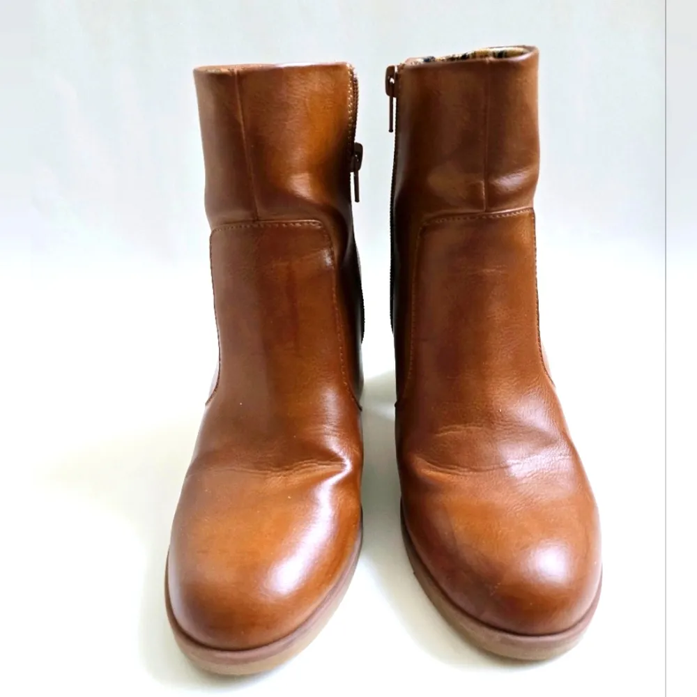 KORKS Destiny Block Heel Bootie Tan Women's Size 9 - Image 5