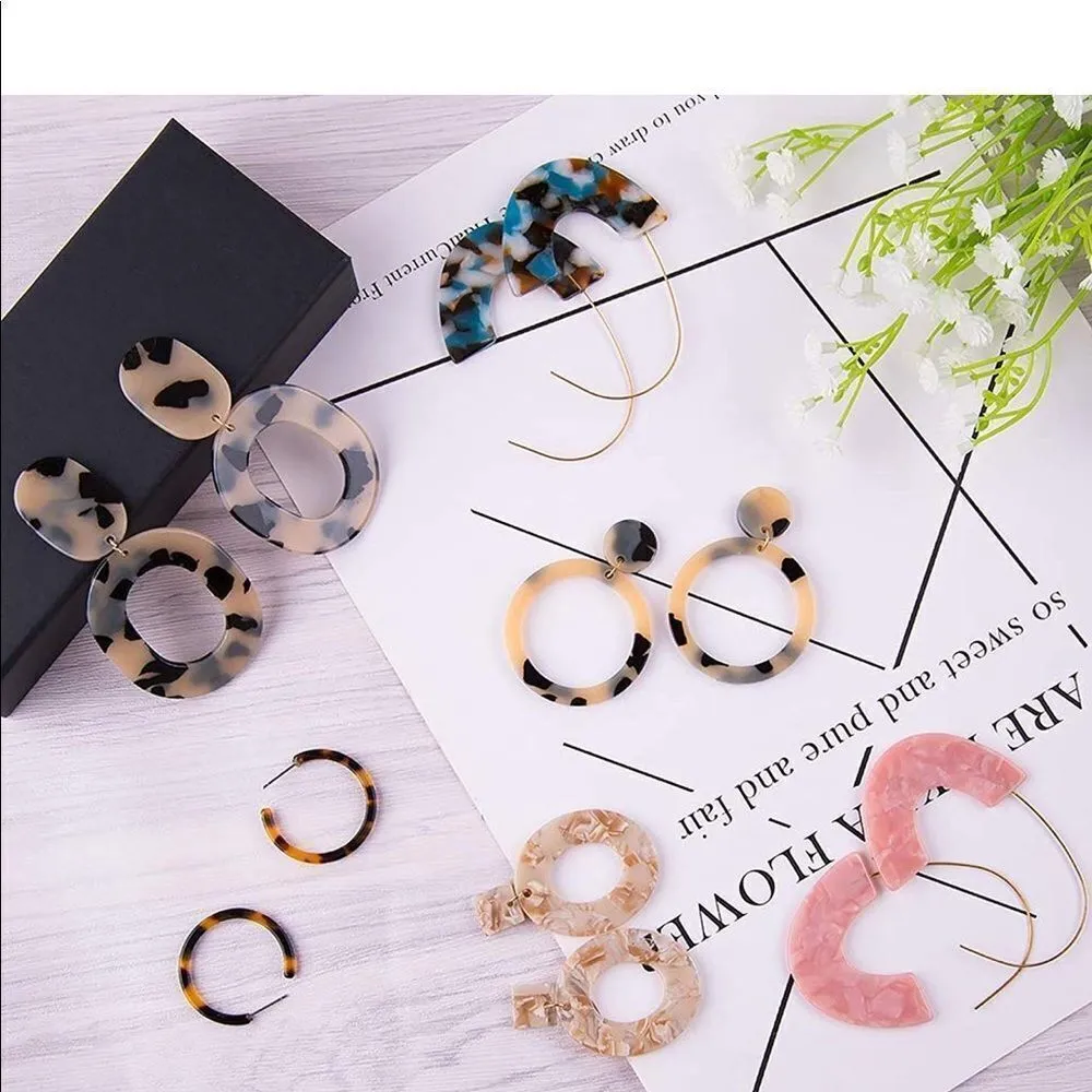 ✨ Threader Drop Earrings✨ Pink - Image 4