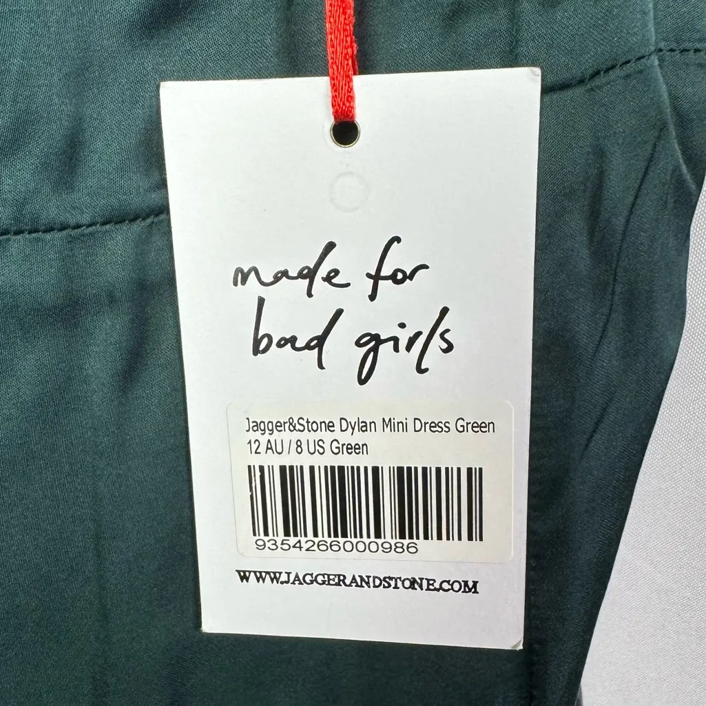 Jagger & Stone Emerald Green Dylan Mini Dress 8 - Image 6