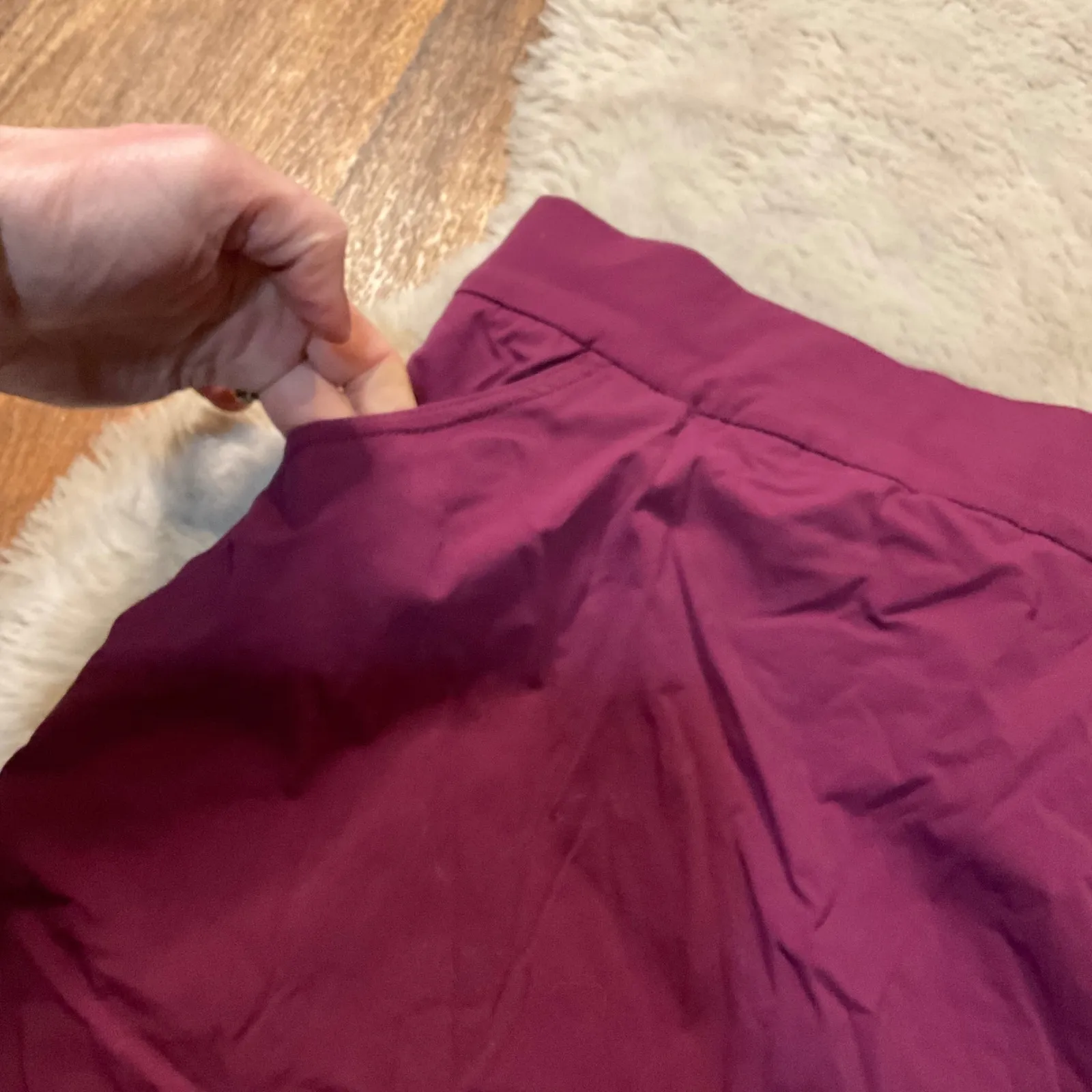 Columbia Sportswear Size Medium Skort Side Scrunch Activewear Womens Pickleball Red - Image 2