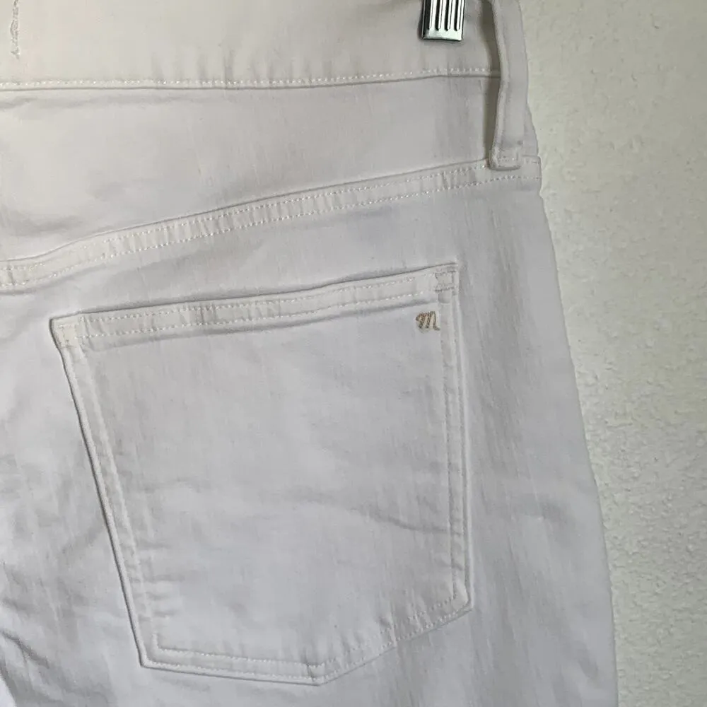 NWT Madewell Mid-Rise Kick Out Jeans in Pure White NJ430 - Image 6