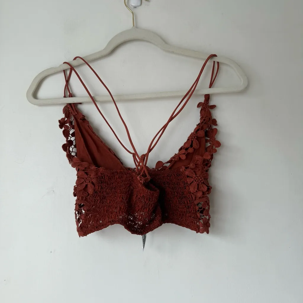 Free People Intimately Miss Dazie Bralette In Terracotta XS - Image 6