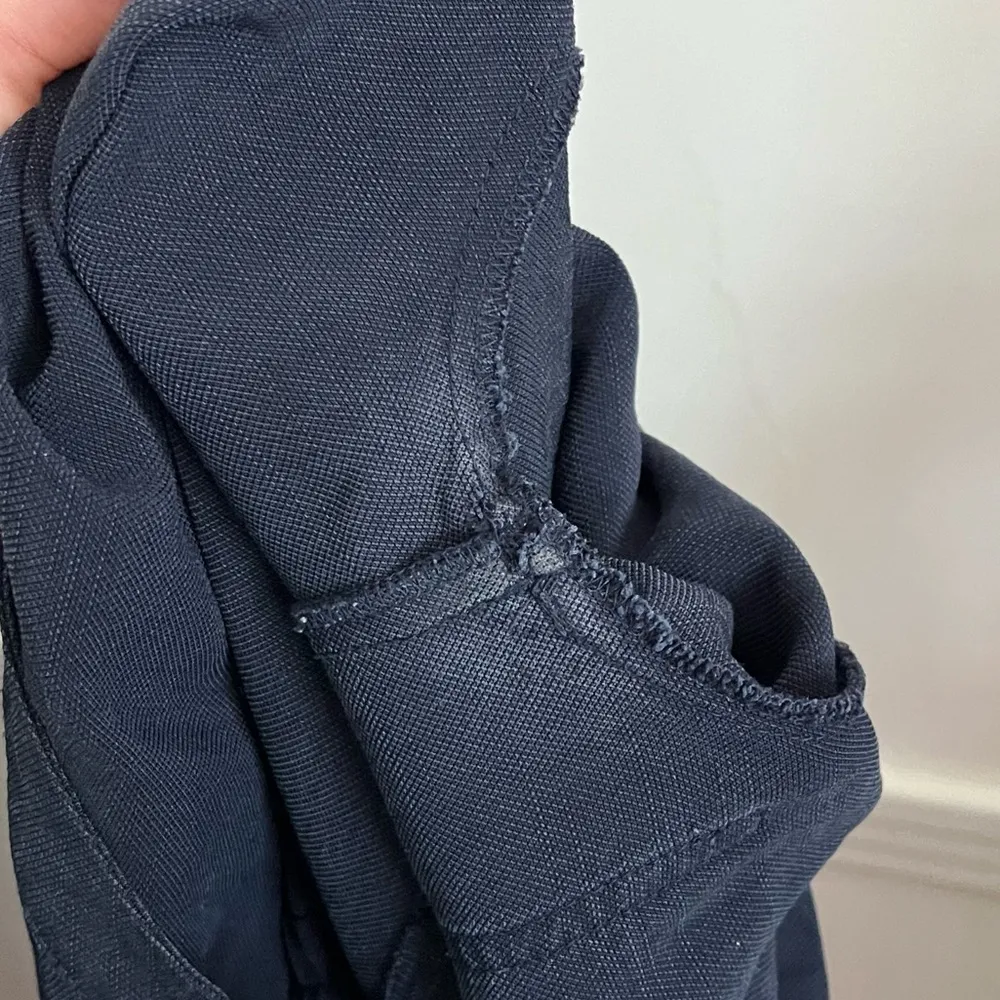 J. Crew • Navy Blue Drapey Oxford Jumpsuit - Image 7