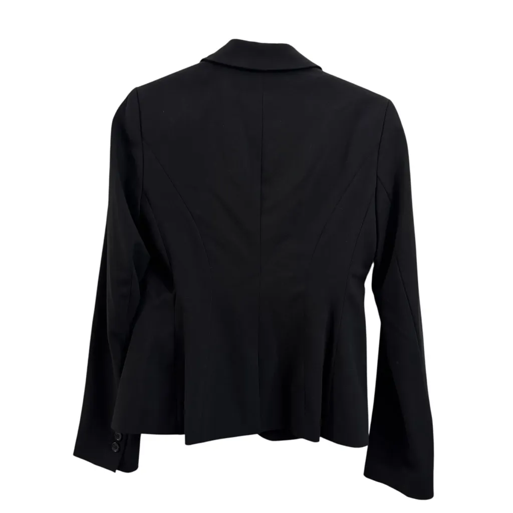The Limited Black Two Button Flared Peplum Back Blazer - Image 4