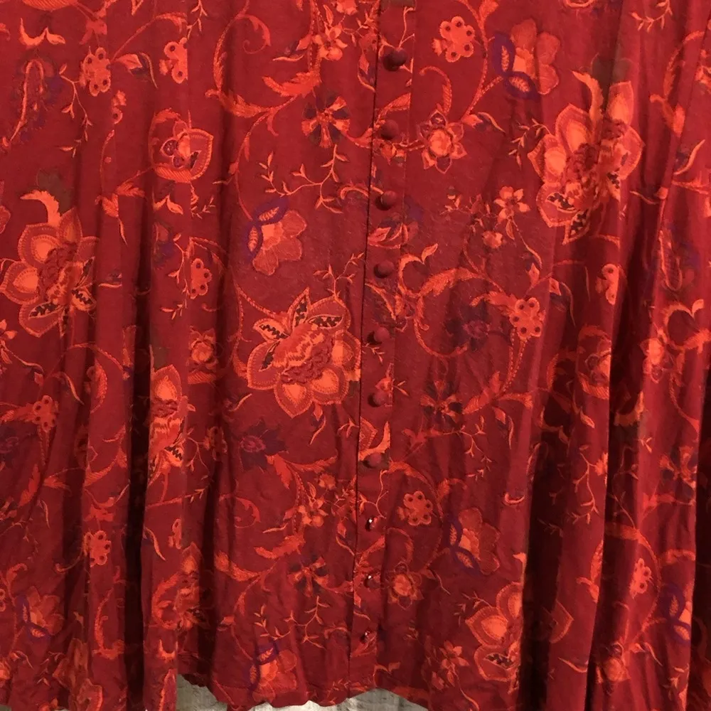 Super Soft Knit Button-Front Seamed Top - 6X - Image 3