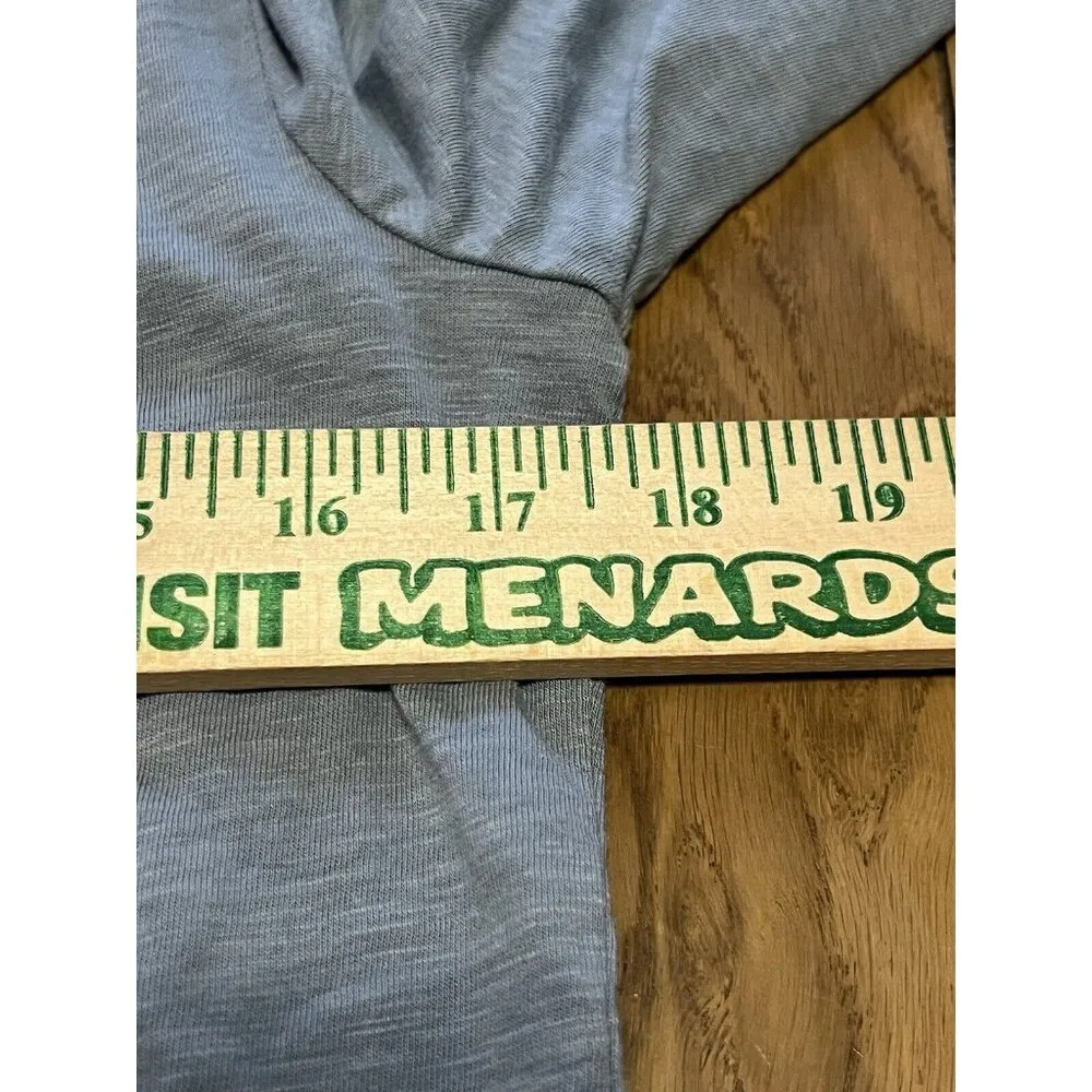 Daniel Rainn Light Gray Aztec Boho Top Sz Small Pleated Long Sleeves Preppy City - Image 4