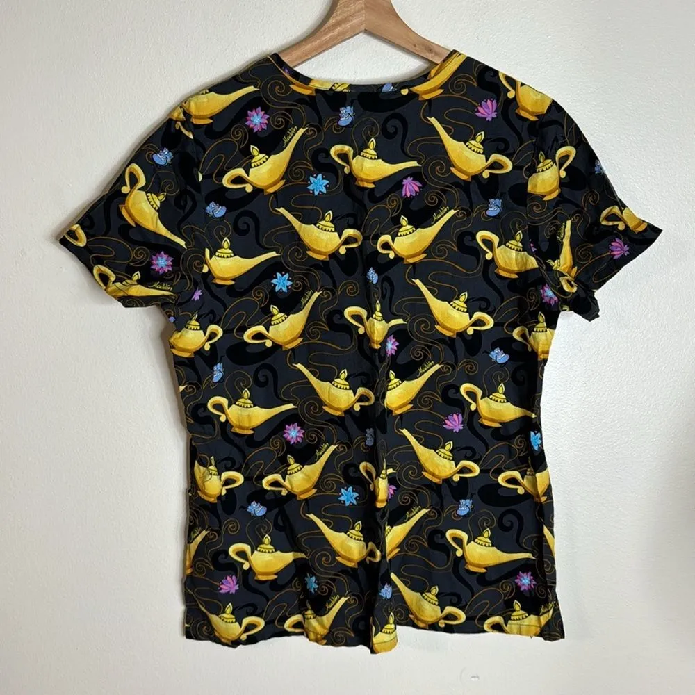 Scrub tops Aladdin lion king nightmare before Christmas medical office size XL - Image 13
