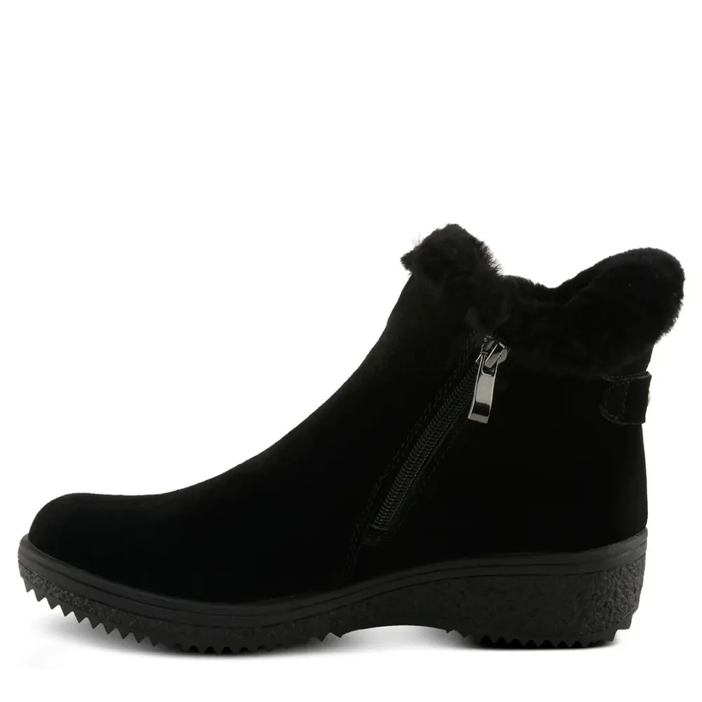 SPRING STEP | Black Suede Leather Republic Boot - Image 2