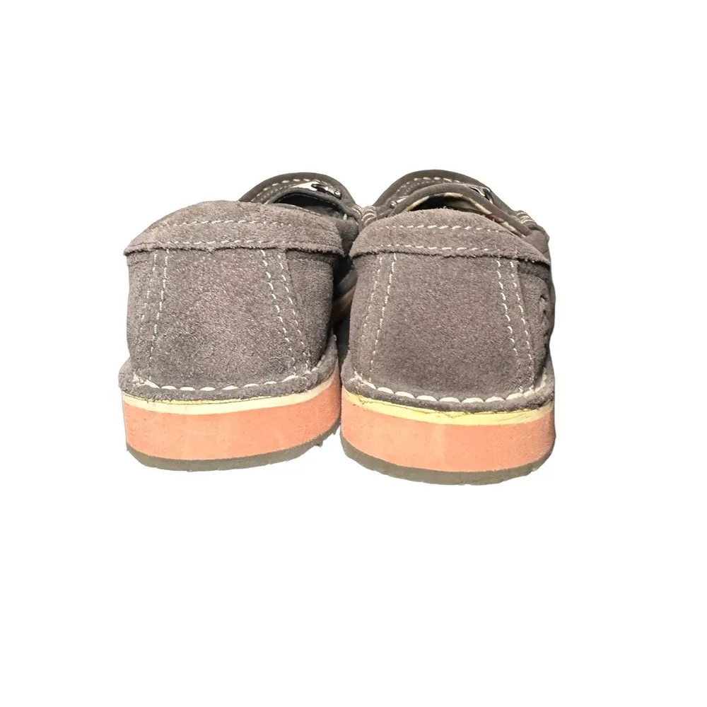 Ariat Womens Cruiser Grey Suede Moccasin Loafers Metal Horse Bit Detail 6.5 B - Image 5