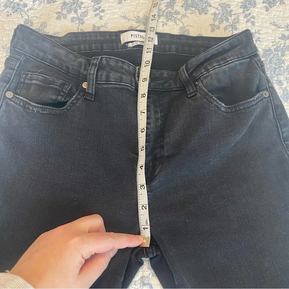 Pistola Aline High-Rise Dark Stone Vintage Edgy Skinny Ankle Jean Size 31/12 - Image 5