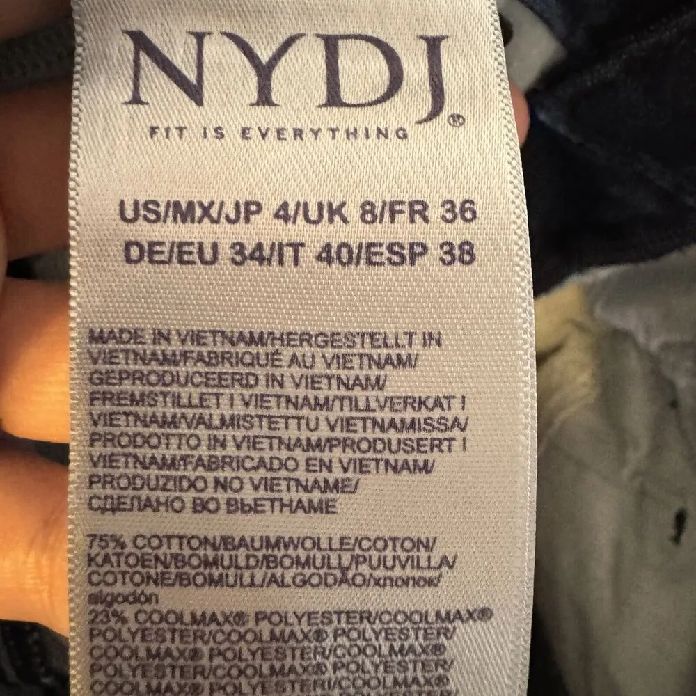 NYDJ Lana Capri Jeans Cool Embrace Lift X Tuck Technology Women’s Size 4 EUC - Image 7